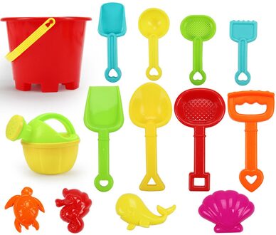 14Pcs Strand Gereedschap Set Zand Spelen Speelgoed Kids Fun Water Beach Seaside Gereedschap Kind Zandloper Schop Tool Strand zand Speelgoed