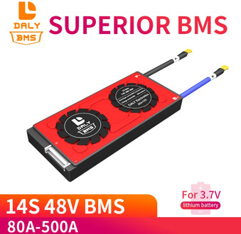 14s 48v battery pcm bms 80A 500A e-bike li-ion battery management system With Balance For Solar Energy System lithium battery