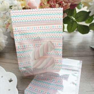 15*10.4*5 cm 10 stks rits tas Bohemen geometrie Wrap opbergtas party Decoratie Plastic verpakking