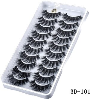 15-25Mm 3D Faux Nertsen Haar Kruis Valse Wimpers 5/10 Paar Lange Wimpers Handgemaakte Dikke make-Up Beauty Extension Gereedschap HC057