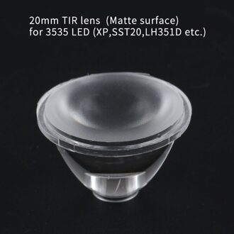 15/30/38/45/85 Graden 20Mm Tir Lens, Mat Oppervlak, voor 3535 Led (Xp, Sst20, LH351D, Etc) 5 stukken 45 mate
