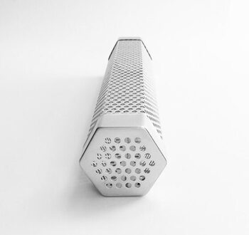 15/30Cm Vierkante Ronde Bbq Grill Koud Roken Mesh Buis Rook Generator Roestvrij Pellet Roker grijs / L