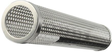 15/30Cm Vierkante Ronde Bbq Grill Koud Roken Mesh Buis Rook Generator Roestvrij Pellet Roker zwart / L