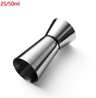 15/30Ml Of 25/50Ml Cocktail Shaker Rvs Meet Cup Dual Shot Drink Geest Meet jigger Keuken Bar Gemengde Gereedschap 25-50ml