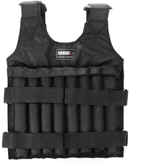 15/35Kg 50Kg Max Laden Gewogen Vest Verstelbare Voor Boksen Training Verdikking Oefening Vest Fitness Jas Zand kleding 1-20KG