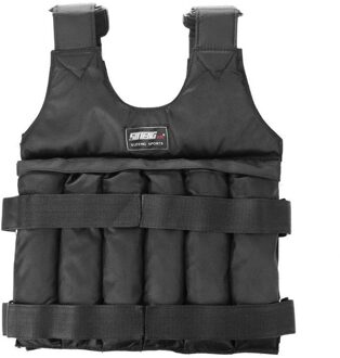 15/35Kg 50Kg Max Laden Gewogen Vest Verstelbare Voor Boksen Training Verdikking Oefening Vest Fitness Jas Zand kleding 1-50KG
