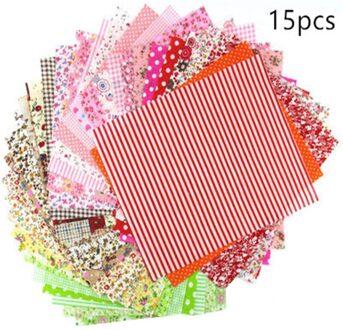 15/50/100Pcs Katoen Stof Gedrukt Doek Naaien Quilten Stoffen Voor Patchwork Handwerken Diy Handgemaakte Accessoires 20 x25cm 15stk
