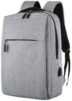 15.6 Inch Laptop Usb Rugzak Schooltas Rugzak Anti Diefstal Mannen Rugzak Reizen Daypacks Mannelijke Leisure Rugzak Mochila grijs