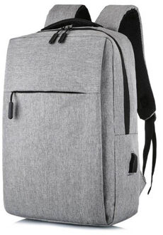 15.6 Inch Laptop Usb Rugzak Schooltas Rugzak Anti Diefstal Mannen Rugzak Reizen Daypacks Mannelijke Leisure Rugzak Mochila grijs