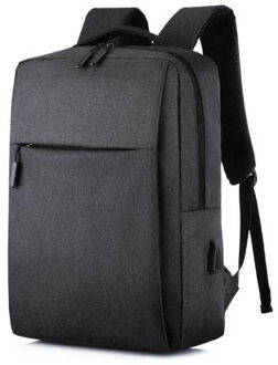 15.6 Inch Laptop Usb Rugzak Schooltas Rugzak Anti Diefstal Mannen Rugzak Reizen Daypacks Mannelijke Leisure Rugzak Mochila zwart