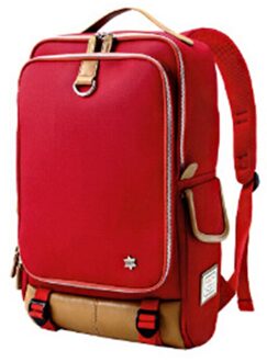 15.6 Inch Notebook Rugzakken Mannen Schoudertassen Mode Business Casual Waterdichte Schooltassen Meisjes Rugzak rood