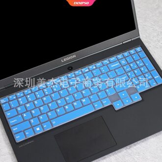 15.6 Inch Silicone Laptop Notebook Toetsenbord Cover Ultradunne Skin Protector Voor Lenovo Legioen R7000 Y7000P Waterdicht Blauw
