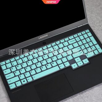15.6 Inch Silicone Laptop Notebook Toetsenbord Cover Ultradunne Skin Protector Voor Lenovo Legioen R7000 Y7000P Waterdicht Lightblue