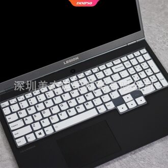 15.6 Inch Silicone Laptop Notebook Toetsenbord Cover Ultradunne Skin Protector Voor Lenovo Legioen R7000 Y7000P Waterdicht wit