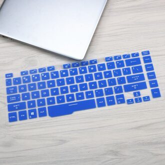 15.6 inch Silicone laptop toetsenbord cover skin Protector Voor ASUS ROG Zephyrus M GU502 GU502GU GU502GV GU502G es031t S7D S5D s5DU blauw