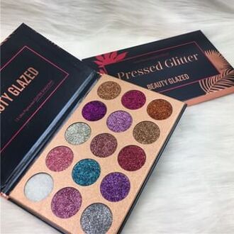 15-Color Pressed Glitter Eyeshadow Palette 15g