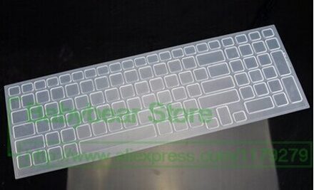 15 Inch 15.5 ''Silicone Keyboard Cover Protector Voor Sony Eb Serie Ee Cb El Eh Se F219 F24 E15 s15 E17 Serie Met Nummer Zone transparant