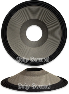15" inch 370mm 100mm Core Speaker Cone Paper Basin Woofer Drum Paper 3-Ring Cloth Edge Trumper Bass Repair Parts
