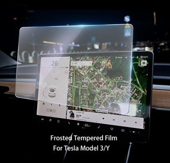 15 Inch Auto Scherm Bescherming Film Gehard Glas Auto Accessoires Navigatie Scherm Beschermende Film Voor Tesla Model 3/Y Frosted