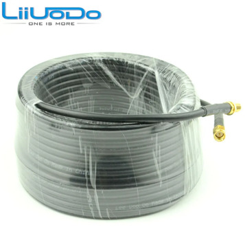 15-Meter(49.2 Ft) Low Loss SMA Female to SMA Male Extension RG58 Coaxial Cable Connector
