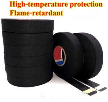 15 Meters Draden Stof Tape Hoge temperatuur Bescherming Anti-Fade Loom Harnas Tape Universal Auto Accessoires