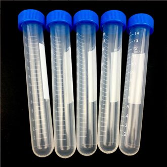 15 ml Centrifugebuis 20 STKS Ronde Bodem Blauw Schroefdop Plastic test tubes Hoge Temperatuur Druk Laboratorium Benodigdheden