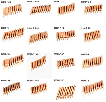 15 modles Lead-free 900M T Series Pure Copper Soldering Iron Tip Welding Sting For Hakko 936 FX-888D 852D Soldering Iron Station