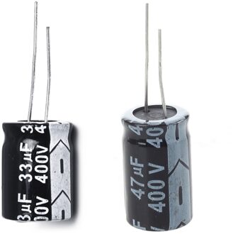 15 Pcs Condensator Elektrolytische Aluminium 400V Zwart 33Uf & 47Uf