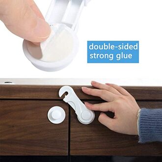 15 Pcs Kinderslot, Kind Veiligheid Kast Sloten Baby Veiligheid Sloten Voor Kasten, Geen Gereedschap Nodig, sterke Lijm Lock