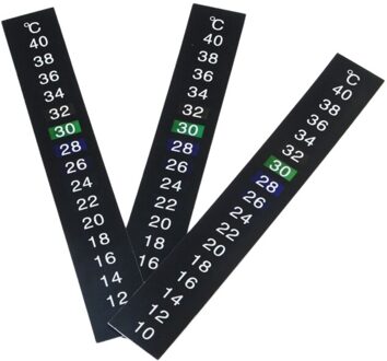 15 Pcs Traditionele Stick-On Aquarium Thermometers Temperatuur Strip Graden Fahrenheit Celsius Display