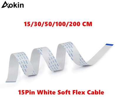 15 Pin Ribbon Flex CSI Camera Cable 15cm 30cm 50cm 100cm 200cm 1M 2M Length for Raspberry Pi 4B /3 B+ / 2 Camera