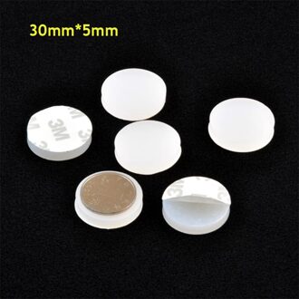 15 stks 30mm * 5mm wit zelfklevende zachte anti slip bumpers siliconen rubber voeten pads geweldig silica gel schokdemper