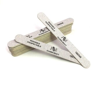 15 Stks/partij Hout 180/240 Nagelvijl Sterke Dikke Professionele Wegwerp Double Side Nail Art Schuren Buffer Files Manicure Uv Gel