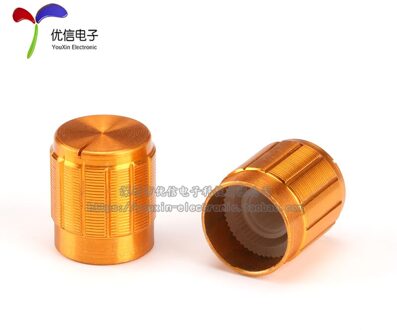 15 stks/Potentiometer 15*16.5 draaischakelaar Volume instelknop hoed Goud/Zilver