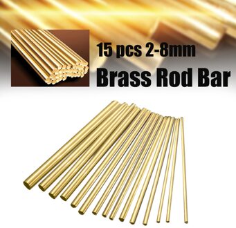 15 stks/set 2-8mm Messing Staven Draden Sticks Goud voor Reparatie Lassen Solderen solderen