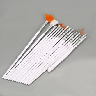 15 Stks/set Manicure Gereedschap Nail Borstel Puntjes Schilderij Tekening Pen Nail Art Brush Gel Polish Borstels Gereedschap Gel Schilderen Pen