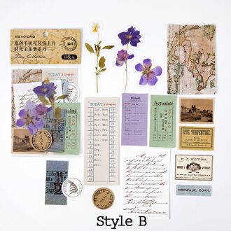 15 Stks/zak Vintage Retro Stijl Tijd Collection Papieren Kaart Scrapbooking/Card Making/Journaling Project Diy Hangtag Met Gat kaarten