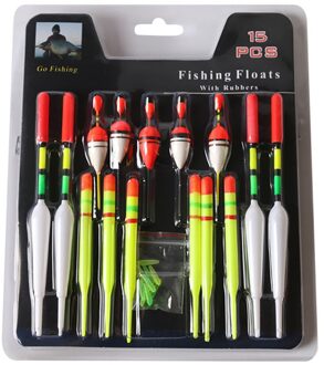 15 Stuks/set Van Verschillende Verticale Boeien Marine Visserijboeien Vissen Aquarium Vis Vissen