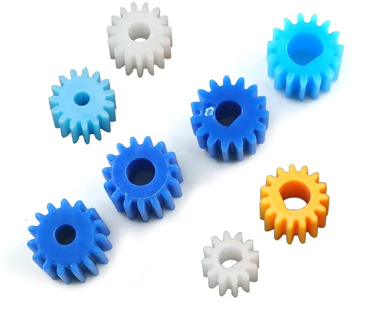 15 Teeth 8.5mm Diameter D-shape Hole Blue Plastic Gear 15T Motor Retarding Device Main Shaft Gears 3/ 4/ 2.3/ 3.17mm 10pcs/lot