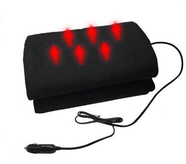 150*110Cm 12V Auto Verwarming Deken Rooster Energiebesparing Warm Auto Elektrische Deken Voor Winter Auto Heateing accessoires zwart