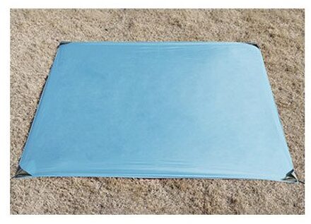 150*180Cm Draagbare Pocket Camping Mat Vouwen Camping Matras Baby Klim Outdoor Ultra-Dunne Waterdichte Strand Picknick deken lucht blauw