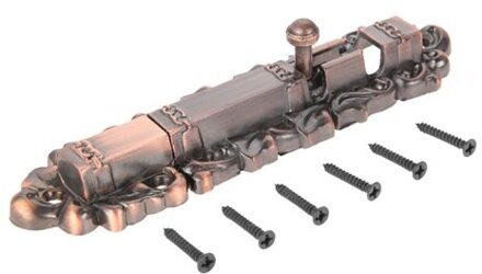 150/200/250Mm Retro Deur Bolt Gate Klink Antieke Venster Deuren Slide Bolt Vergrendelingen Security Lock Gate kast Klink Met Schroeven 150mm D