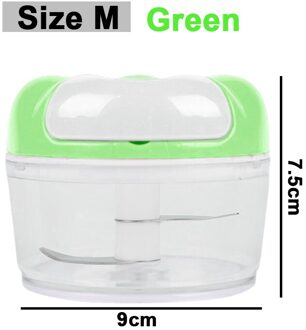 150/200Ml Mini Handleiding Knoflookpers Chopper Machine Chili Groente Cutter Crusher Stevig Duurzaam Gember Stamper Keuken Tool groen(150mL)