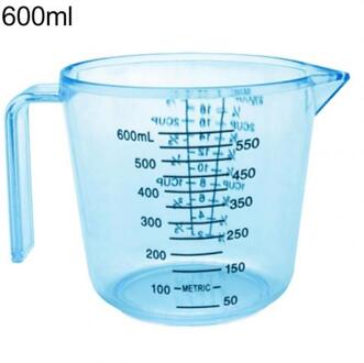 150/300/600Ml Handvat Water Melk Ei Schaal Maatbeker Mok Meting Tool blauw 600ml