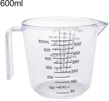 150/300/600Ml Handvat Water Melk Ei Schaal Maatbeker Mok Meting Tool Transparent600ml