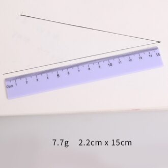 150*30Mm Kleurrijke Plastic Liniaal Tekening Straight Heersers Kantoor School Briefpapier Duimstok Paars