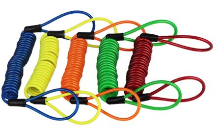 150 cm Motorfiets Anti-Diefstal Alarm Wiel Schijfrem Tas Beveiliging Antidiefstalvergrendeling Herinnering Lente Kabel geel Groen Blauw