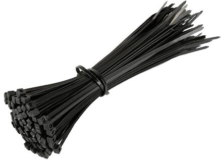 150 Mm zelfborgende Nylon Bevestiging Ring Kabelbinders 100 stuks Plastic Zip Tie Wire Binding Wrap bandjes UL Gecertificeerd zwart