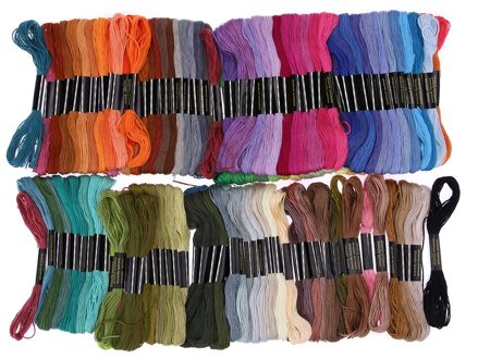 150 Stuks Verschillende Kleuren Borduurgaren Handgemaakte Kruissteek Polyester Borduurgaren Floss Naaien Strengen Craft