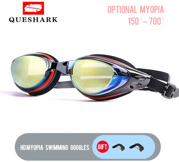 150 To -700 Degree Myopia Swim Goggles Men Women HD Clear Lens Anti-fog Swimming Glasses Anti-Uv Swim Eyewear